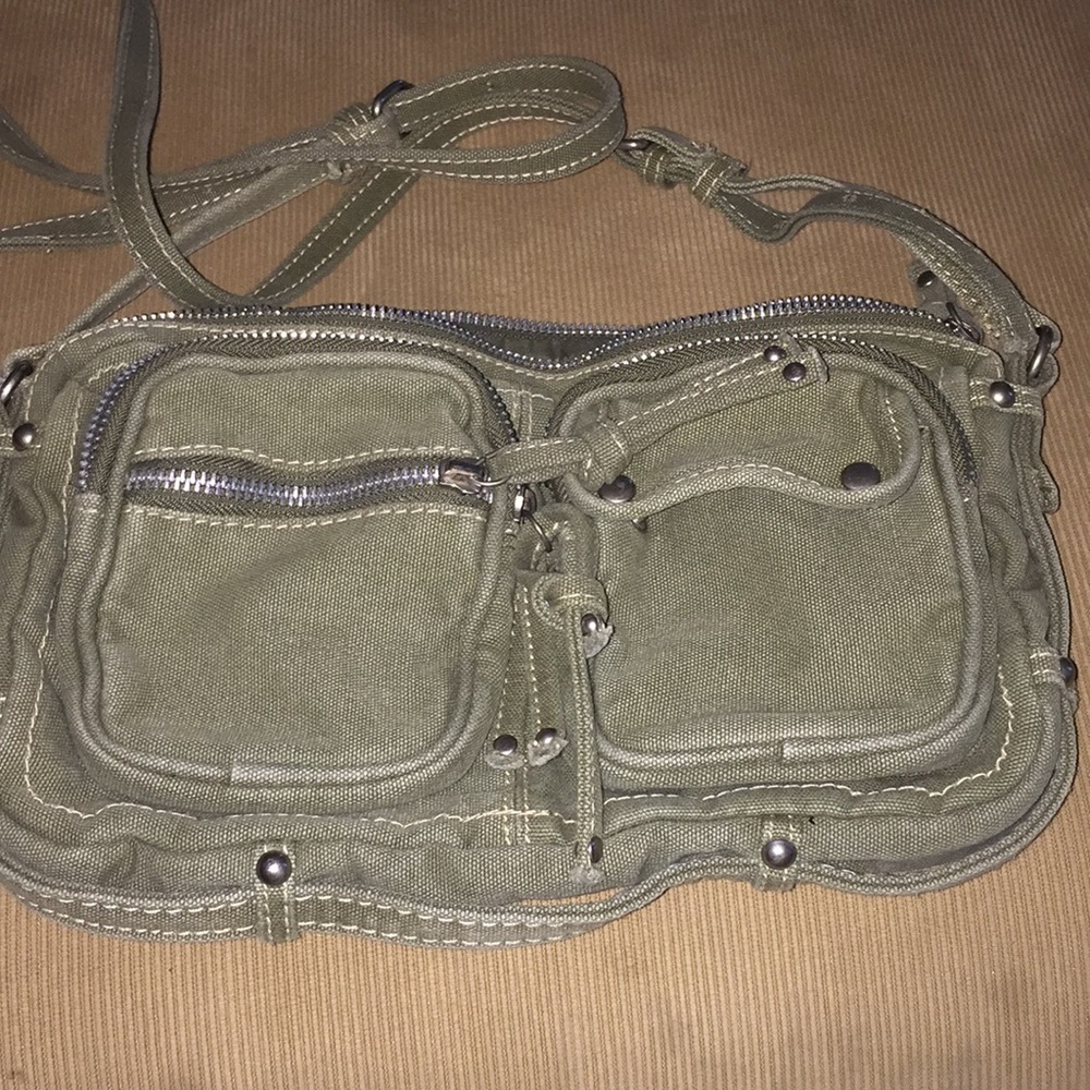 army green purse from American eagle